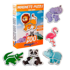 Магнітні пазли “Zoo ML4031-18 EN Magdum, англ. мова, в коробці