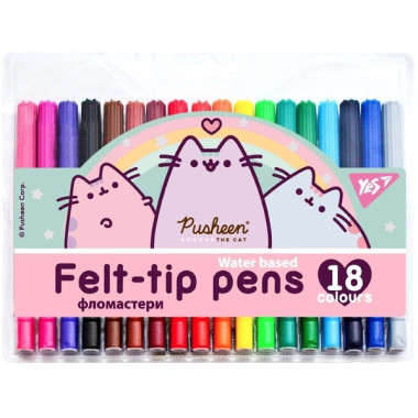 "Фломастеры YES 18 цветов ""Pusheen"""