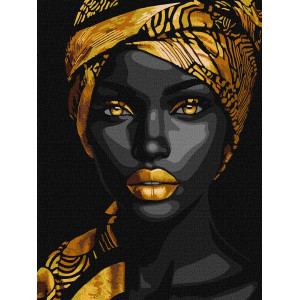 Картина по номерам "Золотая утонченность" 30х40см