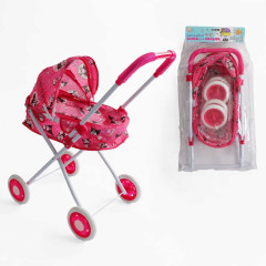Тележка для куклы TK 71-104 (24/2) "TK Group", складная конструкция, пупс до 35 см, металлический каркас, в пакете