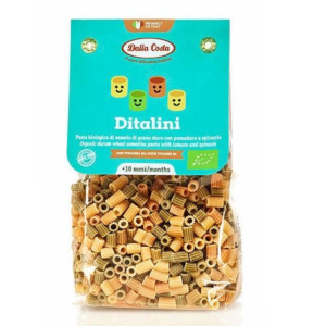 Макароны DALLA COSTA BIO, Baby Ditalini tricolor 200 г, 8 шт/ящ 1865