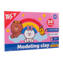"Пластилін YES, 24  кол., 480г ""Line Friends"""