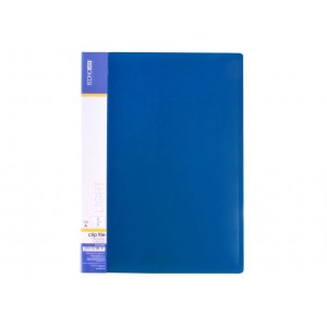 Папка-скоросшиватель А4 с пружинным механизмом Economix CLIP A, синяя