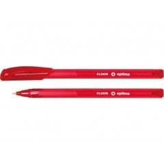 Ручка шариковая OPTIMA ELIXIR 1,0 мм, пишет красным