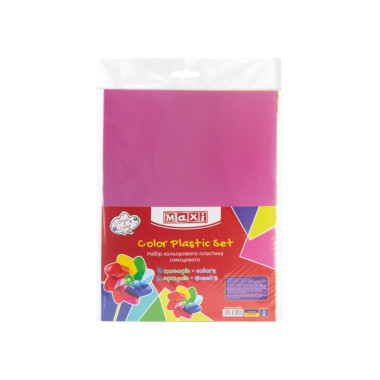 Набір кольорового пластику глянцевого, А4, 9 арк., 9 кол