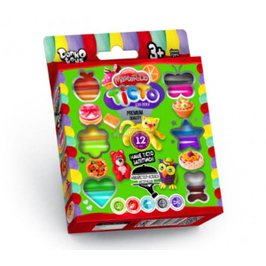 гр Тісто для ліплення "Master Do" TMD-02-04 (20) 12 кольорів, 20г, укр "Danko Toys"