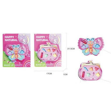 Косметика 5057 (768/2) 2 вида, тени, помада, на листьях