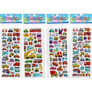 Наклейки детские Транспорт №3 19,8х7см