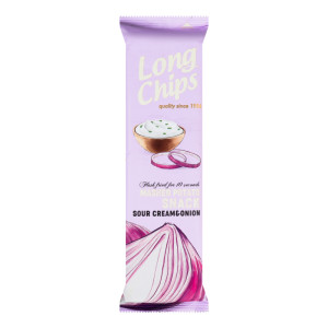LONG CHIPS 75г чипсы сметана и лук (ящ 20шт) Штрих код 4750127300601