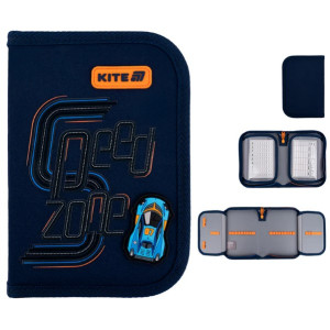 Пенал-книжка з двома відворотами, 20,5х14х4 см Speed Zone K25-622-4 Kite