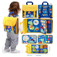 Логічна папка C 73093 (40) фетрова, елементи на липучках, цифри, кольори, форми, годинник, в пакеті