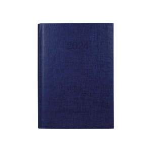 Дневник 2024 датированный, BASIC, синий, А5