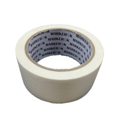 Стрічка клейка малярная біла MarkerOK 45*30 м