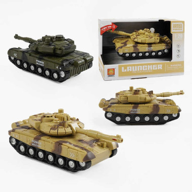 Танк WY 741 A/B (48) Військова техніка, підсвічування дула, звук пострілів, тріскачка на вежі, інерція, в коробці