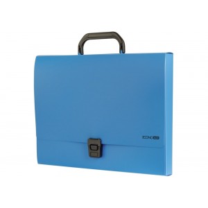 Портфель пластиковий A4 Economix на застібці, 1 відділення, блакитний