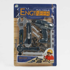 Набор инструментов МТ 6-4 (96/2) 13 элементов, механическая дрель, аксессуары, на листе.