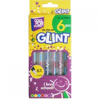 Набір гелевих ручок "Glint", 6шт