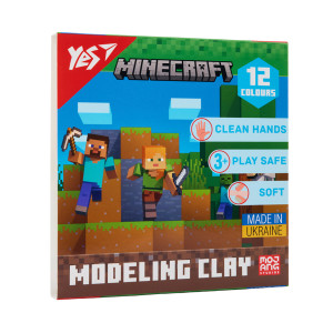 Пластилин Yes, 12 цв., 240г Minecraft