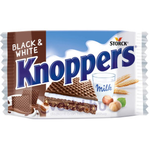 Knopers вафли с черным шоколадом ореховые 25г/24шт Штрих код 40144559