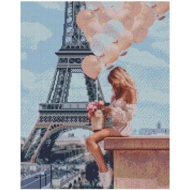 Алмазна картина FA20161 «Легкість Парижа», розміром 40х50 см