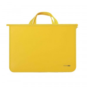Портфель пластиковий А4 Economix на блискавці, 2 відділення, жовтий