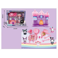 Домик с героями YQ 8500 (60/2) 5 фигурок героев, кухня, посуда, движущиеся детали, в коробке