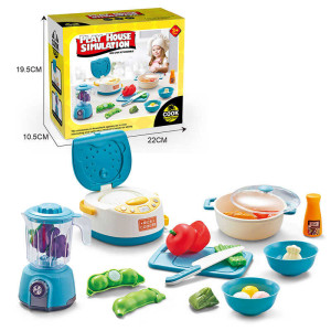 Набір техніки XZ 1020 A (48/2) мультиварка, блендер, муляжі їжі, посуд, в коробці