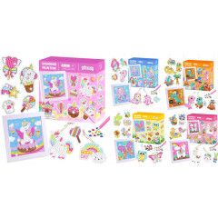 Алмазна мозаїка C 64274 (60) 4 види, картина, рамка, наліпки, 2 брелоки, фурнітура, алмази, тарілочка, віск, стилус,