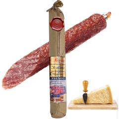 Колбаса Rasmo salame печать пармезаном (+-300гр) Штрих код 124
