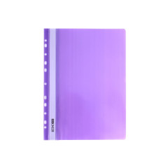 Папка-швидкозшивач А4 Economix з перфорацією, фактура "апельсин", фіолетова E31508-12
