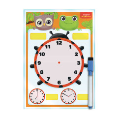 гр Доска-тренажер "Часы и распорядок дня" укр. - VT5010-29 (12) "Vladi Toys"