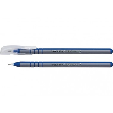 Ручка масляная FORMAT SILVER 0,7 мм, пишет синим