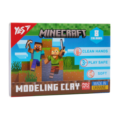 Пластилин Yes, 8 цв., 160г Minecraft