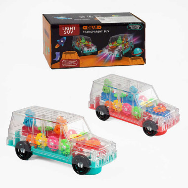 Машинка 035 A26 (120/2) 2 цвета, 2 режима, подсветка, звук, колеса свободного хода, в коробке