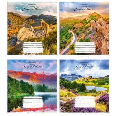Зошит учнівський повноколірний 12 арк., лінія. Expedition