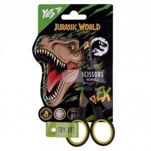 Ножницы YES "Jurassic World" 13см, с принтом на лезвии