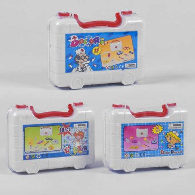 Набор врача 1834 АВС (72) 3 вида, в чемодане, ВЫДАЕТСЯ ТОЛЬКО МИКС ВИДОВ