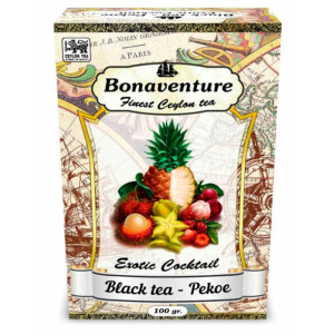 Чай Bonaventure-Tropic fruits(тропический фрукты) 100г черный