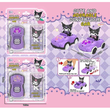 Машина-конструктор 85071 (480/2) 2 вида, длина машинки – 8 см, герой, подвижные элементы, на листе