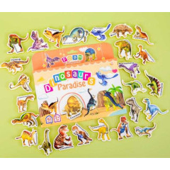 Магниты M 50545 (68) 42 элемента, Динозавры, толщина: 0.5 см, мягкие магниты, в коробке