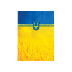 Блокнот Орнамент, А4, твердая обложка, 96 арк., клетка, желто-голубой
