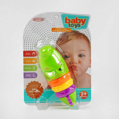 Погремушка 8374-6 (120/2) “Крокодил”, на листе