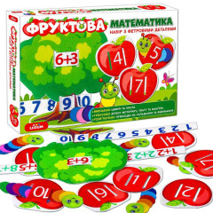 гр Игра развивающая МЭ 5032-15 2в1 "Фруктовая математика" (10) "Ludum"