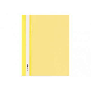 Папка-скоросшиватель А4 Economix без перфорации, фактура "глянец", желтая E31511-05