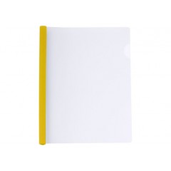 Папка А4 Economix с планкой-зажимом 10 мм (2-65 листов), желтая