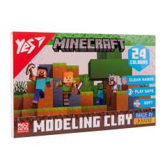 Пластилин YES, 24 цв., 480г Minecraft