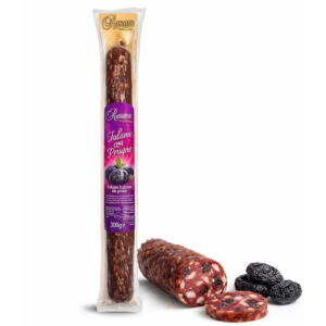 Rasmo колбаса с черносливом +-320г дощечка в подарок Штрих код 22121