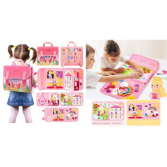 Логическая папка C 73094 (40) фетровая, элементы на липучках, цифры, цвета, формы, шнуровка, в пакете