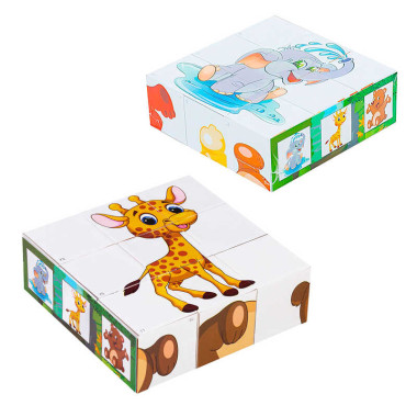 гр Кубики "Забавные животные" 0415 (21) "BAMSIC"