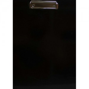 Планшет с зажимом А4, переплетный картон, ламинированный, черный цвет